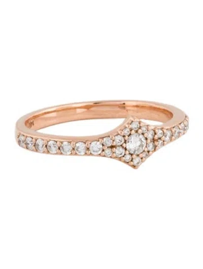 Pre-owned Carbon & Hyde 14k Diamond Band In Multicolor
