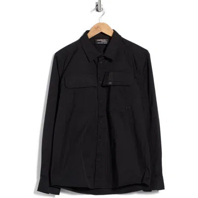 Carbon + Craft Double Pocket Utility Shirt In Black