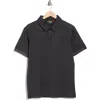 Carbon + Craft Grid Jacquard Polo In Gray