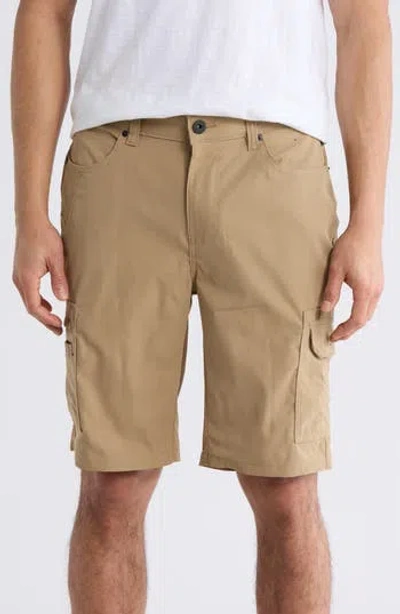 Carbon + Craft Water Resistant Cargo Shorts In Brown