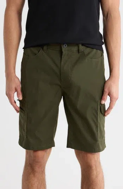 Carbon + Craft Water Resistant Cargo Shorts In Green