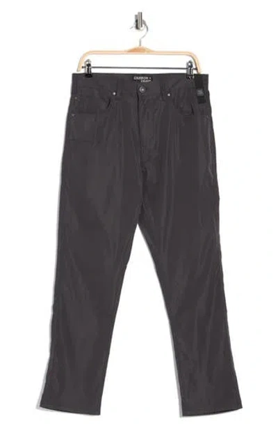 Carbon + Craft Water Resistant Five-pocket Utility Pants In Gray