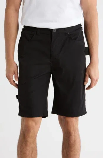 Carbon + Craft Water Resistant Technical Carpenter Shorts In Black