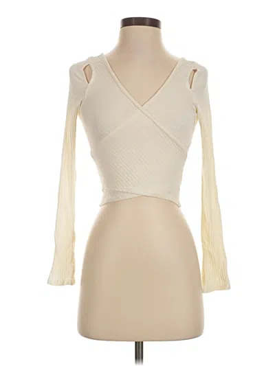 Pre-owned Carbon38 3/4 Sleeve T-shirt In Ivory