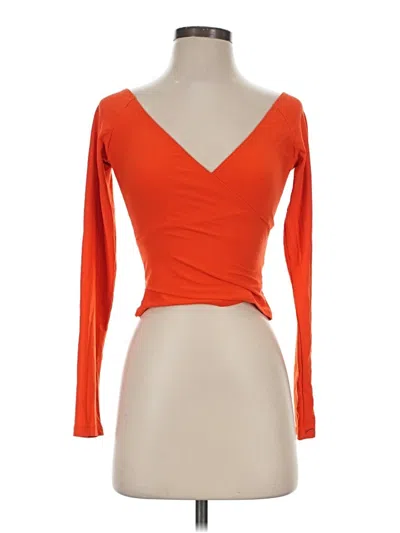 Pre-owned Carbon38 3/4 Sleeve T-shirt In Orange