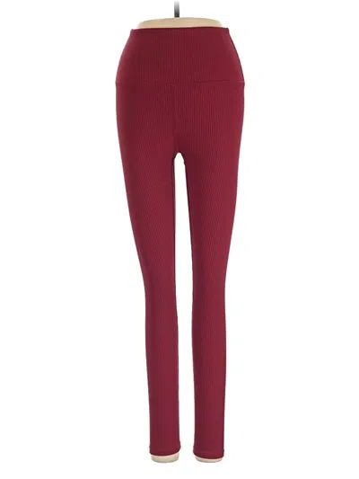 Pre-owned Carbon38 Active Pants In Burgundy