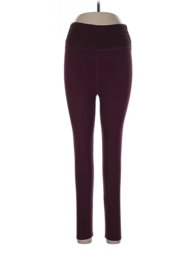 Pre-owned Carbon38 Active Pants In Burgundy