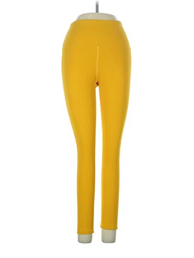 Pre-owned Carbon38 Active Pants In Yellow