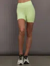 Carbon38 Biker Short In Melt In Green
