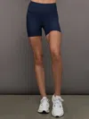 Carbon38 Biker Short In Melt In Navy Blazer