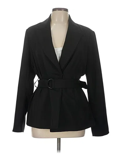 Pre-owned Carbon38 Blazer Jacket In Black