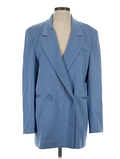 Pre-owned Carbon38 Blazer Jacket In Blue
