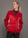 Carbon38 Blazer Puffer In Haute Red
