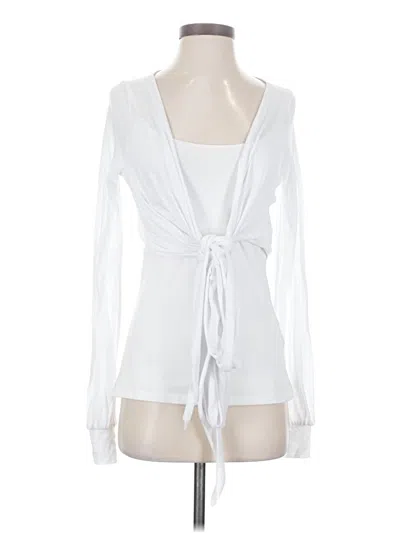 Pre-owned Carbon38 Cardigan Sweater In White