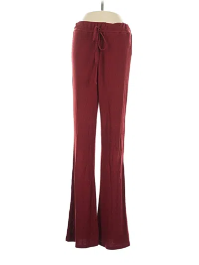 Pre-owned Carbon38 Casual Pants In Burgundy