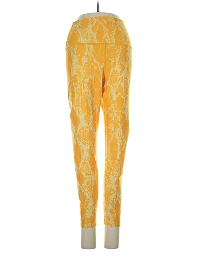 Pre-owned Carbon38 Casual Pants In Yellow