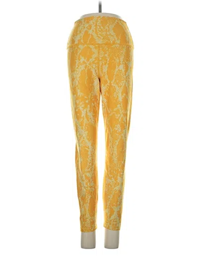 Pre-owned Carbon38 Casual Pants In Yellow