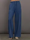 Carbon38 Chambray Pant In Blue
