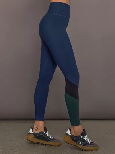 Carbon38 Colorblock Legging In Melt In Blue