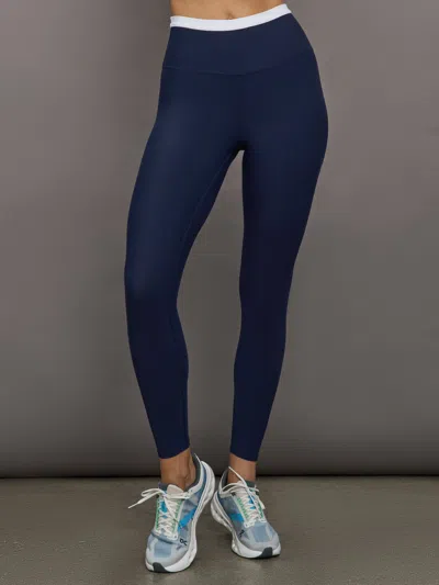 Carbon38 Contrast Waistband Legging In Melt In Multi