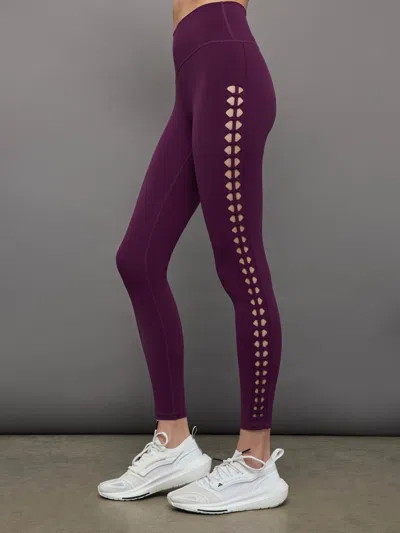 Carbon38 Crochet Legging In Melt - Pickled Beet
