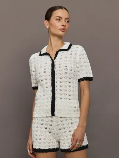 Carbon38 Crochet Top In White