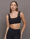 Carbon38 Cutout Bra In Melt In Black