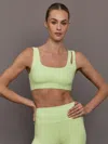 Carbon38 Cutout Bra In Melt In Green