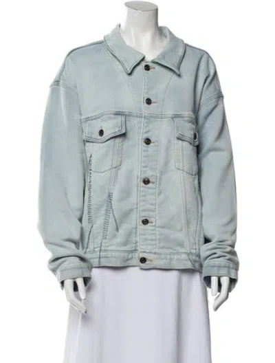 Pre-owned Carbon38 Denim Jacket In Blue