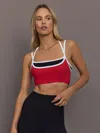 Carbon38 Double Layered Bra In Melt In Multi