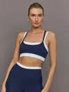 Carbon38 Double Layered Contrast Bra In Melt