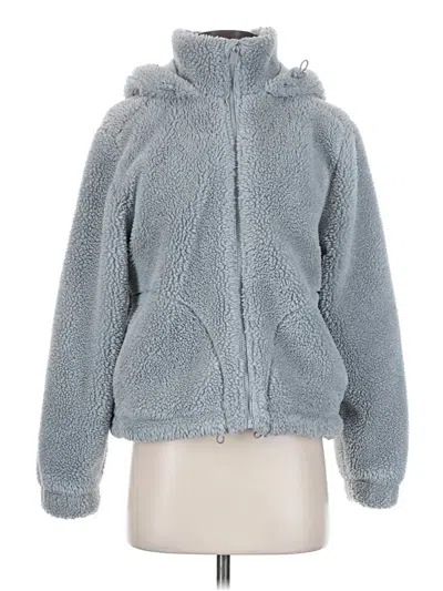 Pre-owned Carbon38 Faux Fur Jacket In Blue