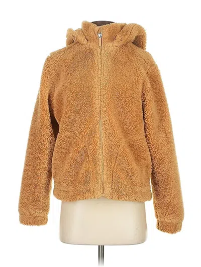 Pre-owned Carbon38 Faux Fur Jacket In Brown