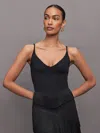 Carbon38 Fringe Tank In Melt In Black