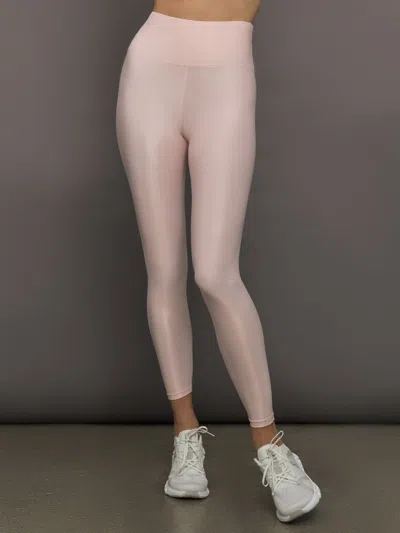 Carbon38 High Rise 7/8 Legging In Takara Shine In Pink