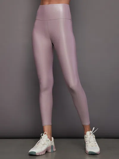Carbon38 High Rise 7/8 Legging In Takara Shine In Seafog