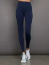 Carbon38 High Rise Full-length Legging In Diamond Compression In Navy Blazer