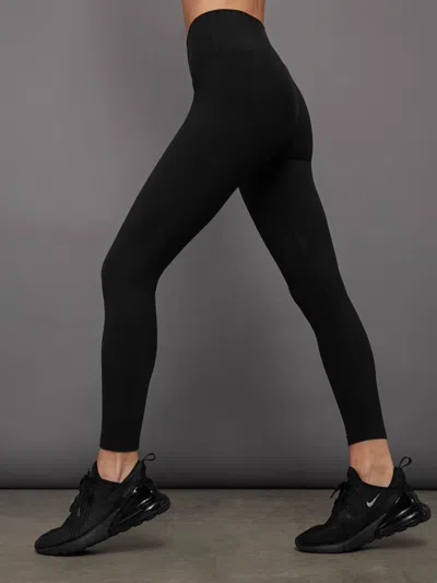 Carbon38 High Rise Legging In Melt In Black