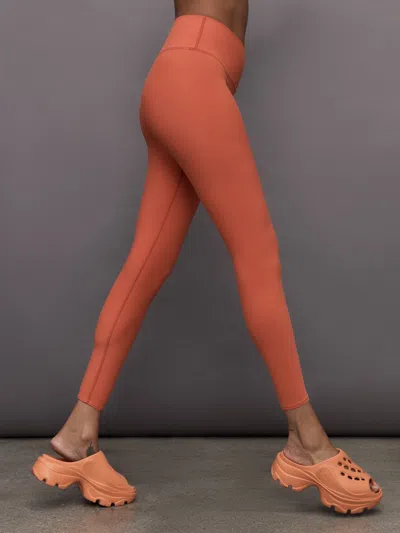 Carbon38 High Rise Legging In Melt In Burnt Sienna
