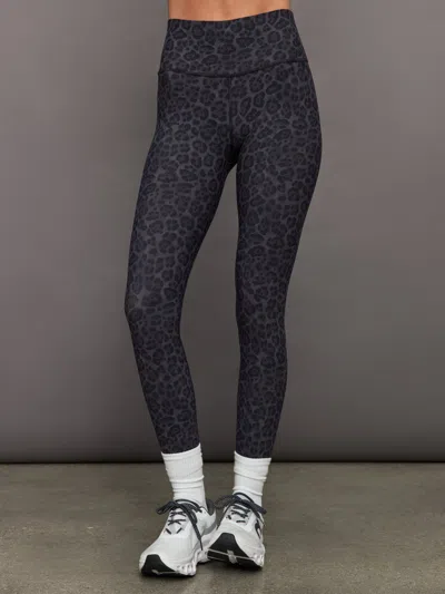 Carbon38 High Rise Legging In Melt In Charcoal Leopard
