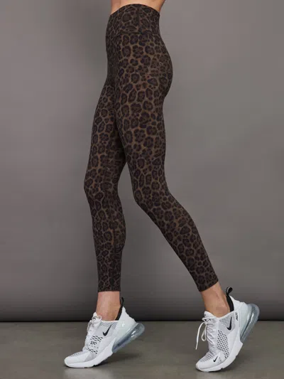 Carbon38 High Rise Legging In Melt In Leopard Print