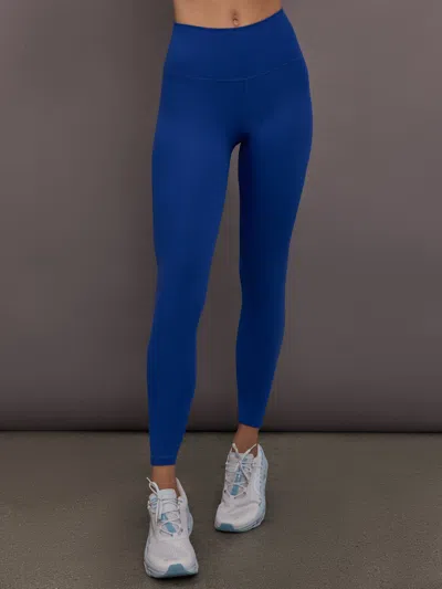 Carbon38 High Rise Legging In Ribbed Melt In Blue