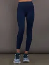 Carbon38 High Rise Pocket Legging In Diamond Compression In Blue