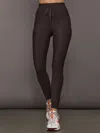Carbon38 High Rise Sport Pocket Legging In Melt In Brown