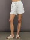 Carbon38 Interlock Curved Hem Short In Neutral