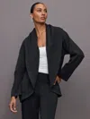 Carbon38 Knit Cocoon Cardigan In Black