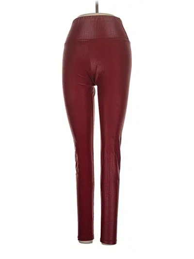 Pre-owned Carbon38 Leggings In Burgundy