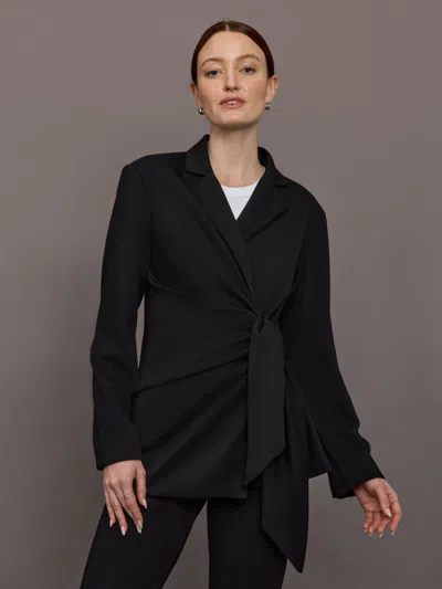 Carbon38 Lightweight Scuba Tie Jacket In Black