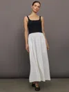 Carbon38 Linen And Melt Dress In Black