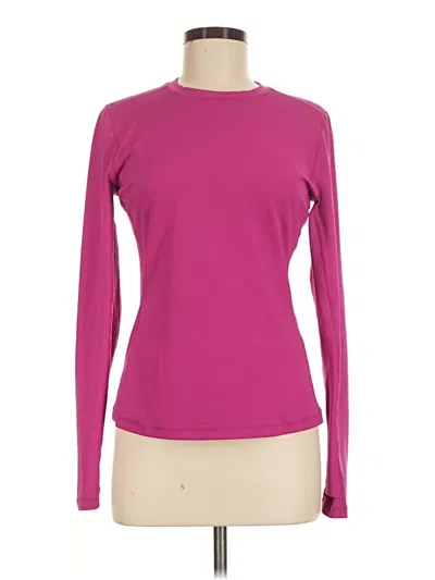 Pre-owned Carbon38 Long Sleeve T-shirt In Pink